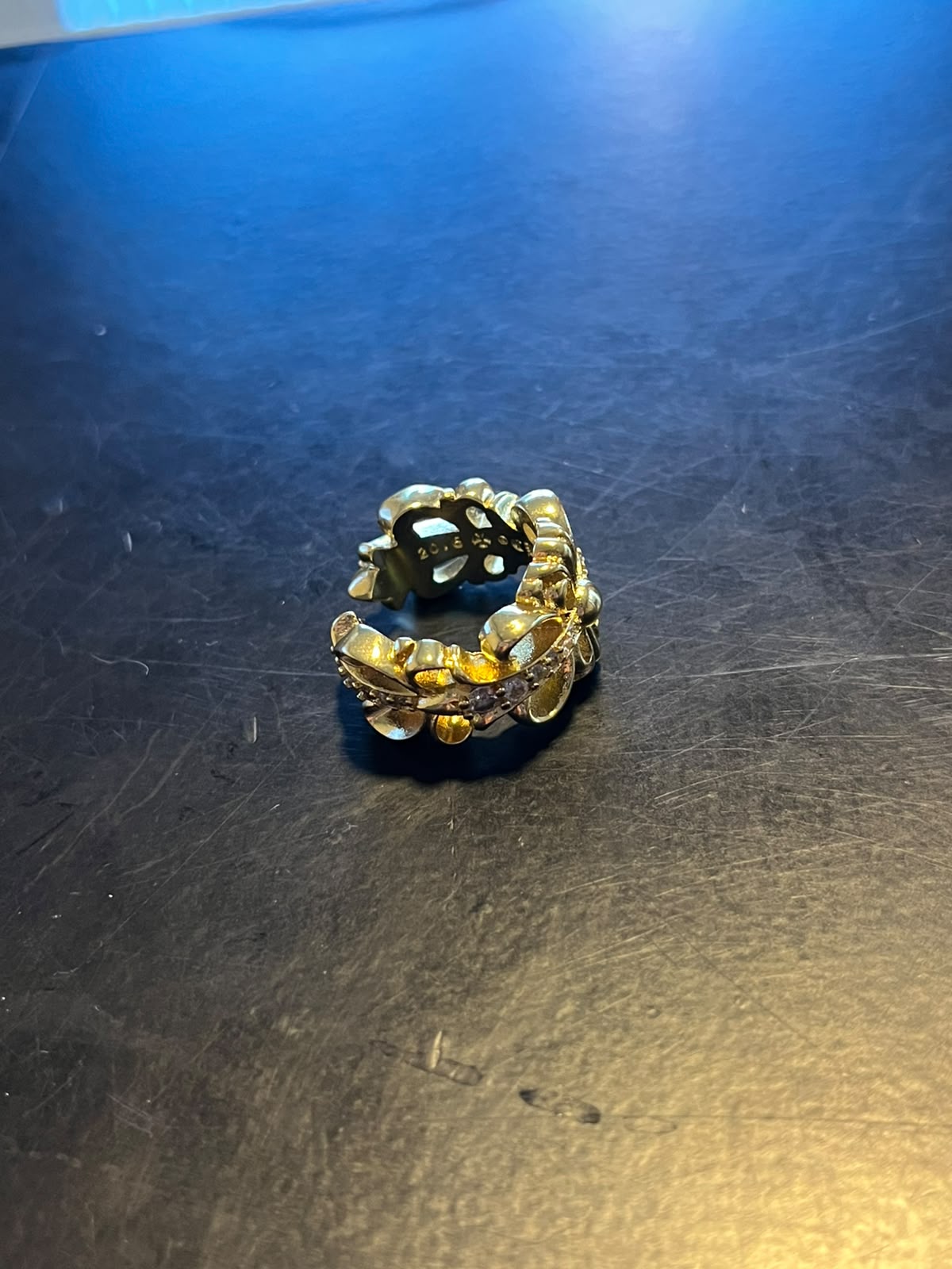 Chrome Floral Gold